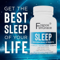 Sleep Aid para adultos promove cápsulas de melatonina do sono